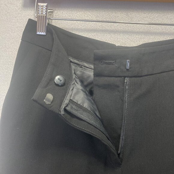 NWT Calvin Klein Wide Leg Dress Pants Womens 4P Petite Black Slacks Trousers - Picture 4 of 14